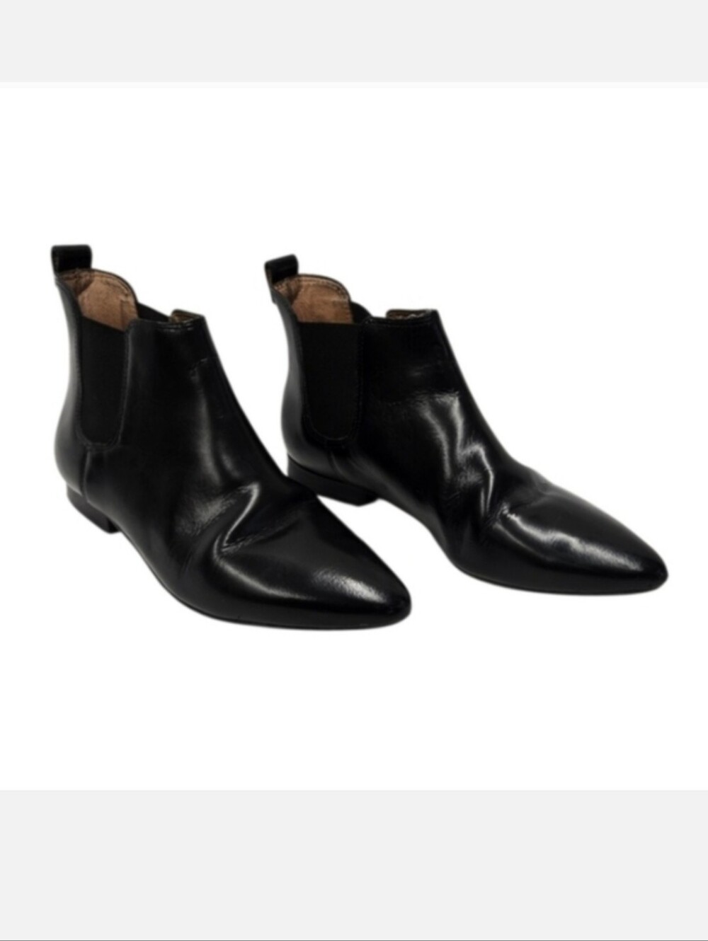 Madewell Nico Leather Chelsea Boots in Black